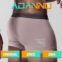 ADANNU Marka Erkekler İç Çamaşırı Boxer Modal Nefes Rahat Külot Erkek Külot Cueca Tanga Erkekler Boksörler Şort Calzoncillo G220419