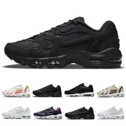 96 II 2,0 Män Kvinnor Running Skor Sneaker Triple Vit Svart Sommar Pasteller Blackened Blue Beach Bred USA Vibes Bright Mango Mens Trainers Sports Sneakers 36-45