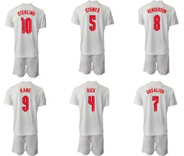 2022 Set di maglie da calcio STERLING 10 personalizzate di qualità tailandese con pantaloncini KANE 9 LINGARD 7 VARDY 11 RASHFORD 19 DELE 20 Kit da calcio indossano popolari all'ingrosso