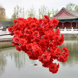 1 pz albero di ciliegio in fiore ciliegio artificiale fiore artificiale 120 cm seta alta simulazione arco di nozze decorazione decorazioni per la casa