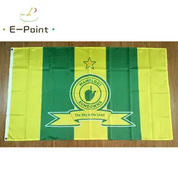 Bandeira da África do Sul Mamelodi Sundowns FC 3*5ft (90cm*150cm) Bandeiras de poliéster Decoração de bandeira voando Home Garden Flagg Presentes festivos