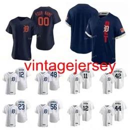 Men Women Youth 2021 All-Star Game Baseball Jerseys 25 Matt Manning 15 Nomar Mazara 12 Casey Mize 44 Daniel Norris 58 Wily Peralta Custom