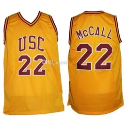 Nikivip Omar Epps Quincy McCall 22 USC College Love de carreira e camisa de basquete Retro Costumado