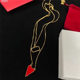 Doppelketten Buchstaben Halsketten lieben Herz Anhänger Halskette Frauen Persönlichkeit Lange Halsketten für Freundin Geschenk mit Kiste