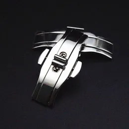 Двойной пресс Butterfly Buckle Buckle Автоматическая эластичная пряжка сталь стальной ремень из нержавеющей стали аксессуары сплошной боттон