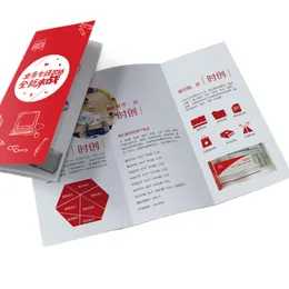Custom printing advertising brochure paper flyer printing leaflet booklet at wholesale price