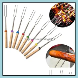 Bbq Tools Accessories Outdoor Cooking Eating Patio Lawn Garden Home Ll Stainless Steel Marshmallow Roasting Dhnew