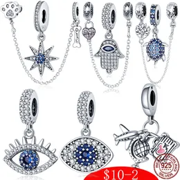 Charm-Perlen aus 925er-Silber, baumelnder Fisch, für Mädchen und Jungen, passend für Pandora-Charm-Armbänder, DIY-Schmuckzubehör