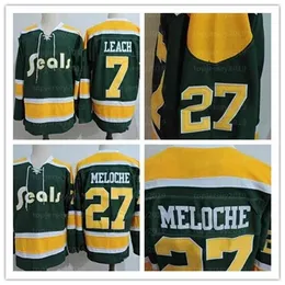 Nik1 Mäns Vintage 27 Gilles Meloche 7 Reggie Leagh Hockey Jersey Stitched Broderi Anpassat något namn och nummer