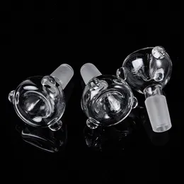 Clear Glass Carb Cap For Hookahs Smoking Accessories 14mm Male Joint Round Dab Oil Rigs Water Pipe Bowl Quartz SC06