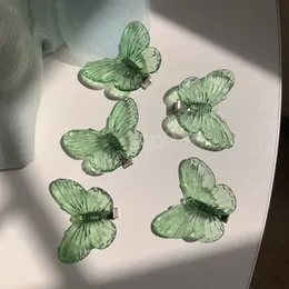 Moda Symulacja spinki do włosów 3D Butterfly CLIP GIRD Kids Barrette Wedding Hair Spins Sukienka do włosów Akcesoria do włosów