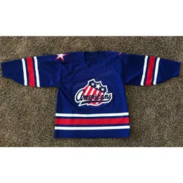 Nikivip Custom Men Youth Rochester Americans Hockey Jersey Men's Stitched Any Size Name Or Number Jerseys Top Quality