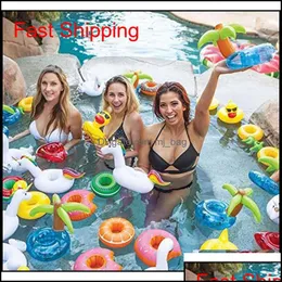 Andere Pools Spashg Spas Terrasse Rasen Garten Zuhause Aufblasbarer Getränkehalter Pool Schwimmende Untersetzer Spielzeug für Party Kinder Bad Schwimmen Qylbyh P