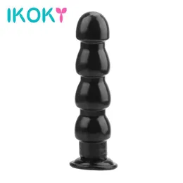IKOKY sexyshop PVC Large Butt Plugs 9 Inches Anal Balls Huge Dilator with Sucker sexy Toys for Women Adult