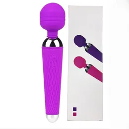 Seks Oyuncak Masaj Yüksek Kaliteli Silikon Şarj Edilebilir AV Wand Mini Sihirli Seks Av Vibrator