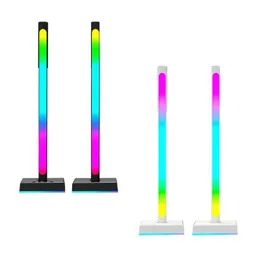 Table Lamps Lighting Bar With Headphone Rack Headset Stand 26 RGB Preset Modes 3 Rhythm Desktop Atmosphere LightTable TableTable