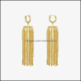 Chandellier Earring Enfashion Shine Lantern Tassel Drop Earrings For Women Statement Gold Color Long Earings Fashion Jewelry Kolczyki E20119