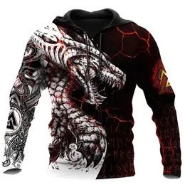 검은 흰색 문신 용 3D 프린트 스웨터 남성 유니니스 렉스 스트리트웨어 풀오버 캐주얼 느슨한 재킷 스웨터 4xl 220725