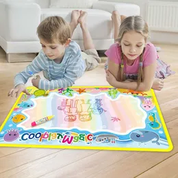 Coolplay Animal Themes Rainbow Water Drawing Mat 2 Pens Doodle Coloring Painting Rug Xmas Gift 10 Pcs Wholesale For Kids