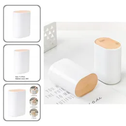 Hooks & Rails Eco-friendly High Quality Creative Automatic -up Toothpick Box Holder Wood Lid Q-tips Simple Design For OfficesHooks HooksHook