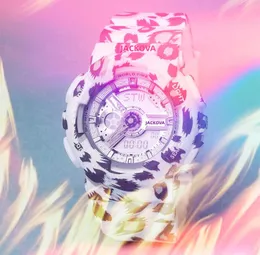 Popularny sportowy cyfrowy kwarc pojedynek rdzeń rdzeń męski zegar czasowy zegar Watch Women Mężczyzn Światowy LED LED Zimny ​​światło podwójny wyświetlacz gumowy pasek wszystkie prezenty na rękę kryminalną