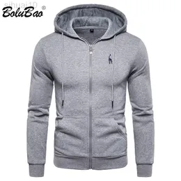 Bolubao Katoen Sport Truien Mannen Casual Effen Kleur Hoge Kwaliteit Warme Herfst Heren Sweatshirts Mode Basic Hoodie Voor Mannen L220730