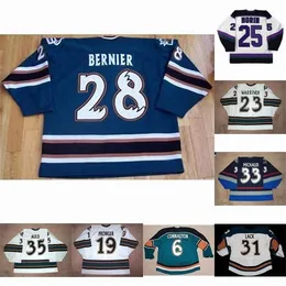 Nik1 Manitoba älg 25 Stephane Morin 23 Todd Warriner 28 Marc Andre Bernier 19 Sean Poncher 35 Alex Auld 11 Rypien Alfie Michaud Hockey Jersey