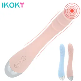 Ikoky 10 속도 g-spot dildos 진동기 질 음핵 마사기 USB 충전 여성 자위 강력한 여자를위한 섹시한 장난감