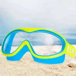 Kids Swimming Goggle with Large Version Design UV Protection Non-Leak Anti-Fog Comfortable to Wear Durable for Summer SAL99 G220422