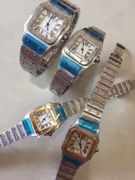 Классические кварцевые часы для женщин, модное платье, женские часы золотого и серебряного цвета, наручные часы из нержавеющей стали, 20 мм CA01-3