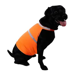 Vestuário para cães coletes refletivos à prova d'água que trabalham caça a caça à noite de alta visibilidade para um pequeno equipamento grande de grande equipamento