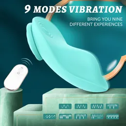 ウェアラブルパンティーバイブレーターワイヤレスリモートコントロールパンティー振動卵9振動パターン女性向けの目に見えないクリトリックセックスおもちゃ