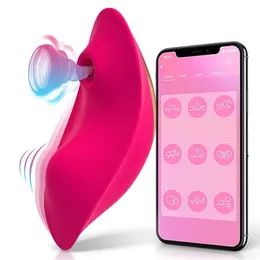 大人のおもちゃマサージャーBluetoothsアプリDildo Vibrator Wireless Remote Suction Vibrating Flowjob Vibrators for women sexy sex toys s