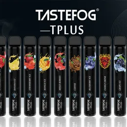 Wholesale Disposable Pod 800 Puffs 2% Nic OEM Brand Tastefog 11 Eliquid Flavors with Spanish Engish Packaging Box