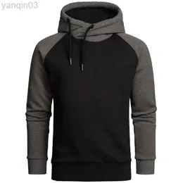 Man Hoodies Hoge Kraag Trekkoord Wollen Liner Blushirts Herfst Tryb Sport Stijl Trui Outdoor Casual Wear Mannen Kleding L220801