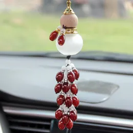 Interior Decorations Car Pendants Empty Bottle Auto Rear View Mirror Hanging Ornaments Creative Gourd Shaped Glass Suspension Decor Accessor