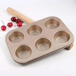 Bakning av mögel koppar diy cupcake magasinverktyg non-stick stål mögel ägg tårta skål muffins tårta mögel rund kexbakning