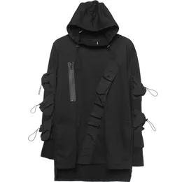 Unisex Techwear Herrenkleidung Harajuku Hoodie Sweatshirt Herbst Multipocket Cotton Pullover Hip Hop Streetwear Kapuze WB224 L220816
