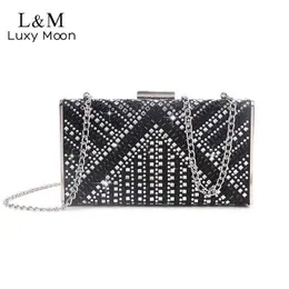 Evening Bags Women Evening Clutch Bag Rhinestones Small Luxury Designer Handbag Crystal Party Chain Silver Shoulder Bag Sac Femme Purse X399h 220318