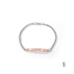 チャームブレスレットカップルブレスレット彼のクイーン彼女のキングチェーンファムモで宝石のレタリングhjewelryドロップ配達dhpcd