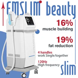 2022 Bärbar Emslime Muscle Stimulato Emslim Slimming Machine 4 Handtag Valfri för hela Body456