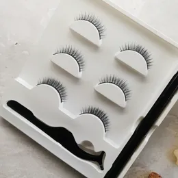 İnternet Sıcak 3 Çift Paket Kirpik Kendinden Yapışkan Sihir Seti Kendinden Yapışkan Eyeliner