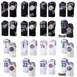 New Mens Youth 23 Michael LeBron 6 James Jersey Bugs Space Space Jam Tune Squad Basketball 1 Bugs Bill Murray 10 Lola