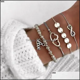 Gliederkette Geometrisch Boho Legierung Pailletten Gewebt Doppelschicht Liebe Anhänger Dekoration Perlen Ketten Modeschmuck A Bdesybag Dhnw5