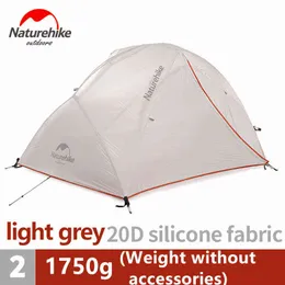 خيمة NatureHike ترقية Star River Camping Tent Ultralight 2 شخص 4 موسم 20D خيمة السيليكون مع حار NH17T012-T H220419