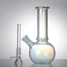 Glass Dab Rigs Oil Burner Mini Hookah Smoking Pipe Bong Hand Craft Art Shisha Round Shape