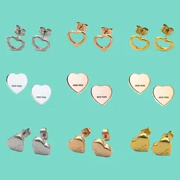 925 Gümüş Aşk Küpe Tasarımcısı Kadınlar Charm Doğum Günü Noel Hediyesi Lüks Erkek Kalp Takı