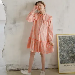 Girl's Dresses 2022 Spring Autumn Children Plaid Dress Girls Kids Casual Fashion Vestidos Long Sleeve Baby Girl Clothes For