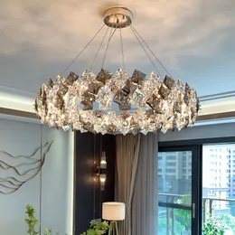 Lampada lampadari di lusso lampadario di cristallo lusso di fascia alta soggiorno luce moderna camera da letto minimalista luci lampade creative