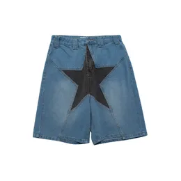 Jeans jeans shorts masculinos estatísticas de retalhos de verão masculino branqueado branqu -size calça curta calça calça